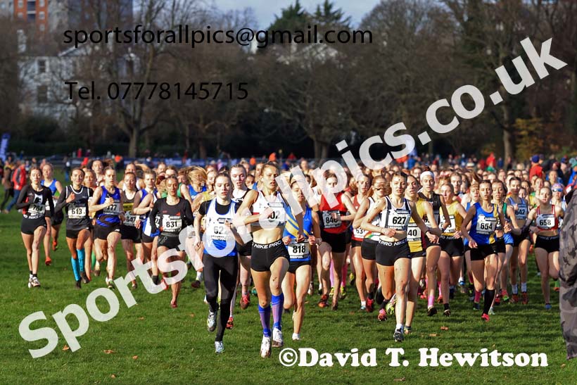Womens Under-17s and IAAF Junior Women (Under-20s), 2023 British Athletics Cross Challenge, Sefton Park, Liverpool. Photo: David T. Hewitson/Sports for All Pics